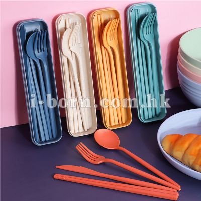 小麥秸稈餐具套裝