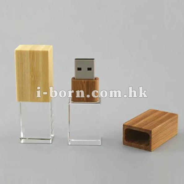 產品：USB 木製水晶記憶棒